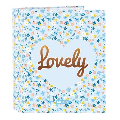 Ringmap Moos Lovely Blauw A4 27 x 33 x 6 cm