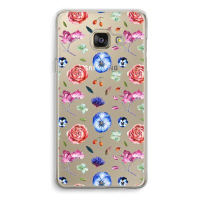 Bloemetjes: Samsung A3 (2017) Transparant Hoesje