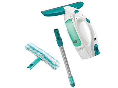 Leifheit dry en clean raamzuiger met steel 43 cm en inwasser click systeem