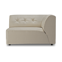 HKliving Vint bank right 1,5-seat Pure Ivory