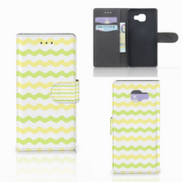 Samsung Galaxy A5 2016 Telefoon Hoesje Waves Yellow - thumbnail