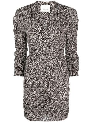 ISABEL MARANT robe courte Celina à fleurs - Noir
