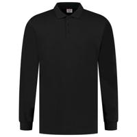 Tricorp 201019 poloshirt Jersey lange mouw Zwart - maat 4XL
