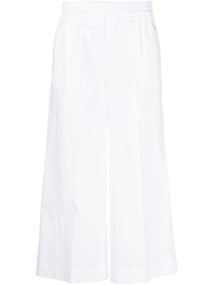 P.A.R.O.S.H. pantalon ample en coton à coupe courte - Blanc