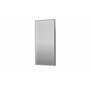 Spiegel INK SP19 50x4x100 cm incl. direct LED-Verlichting Rondom en Spiegelverwarming Geborsteld RVS