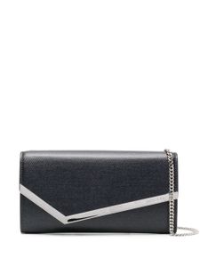 Jimmy Choo pochette Emmie en jean - Bleu