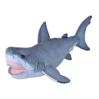 Pluche knuffel witte haai van 55 cm - thumbnail