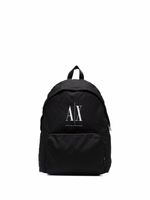 Armani Exchange sac à dos zippé à logo imprimé - Noir