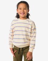 HEMA Kindertrui gebreid strepen regular fit ecru (ecru)