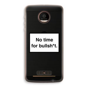No time: Motorola Moto Z Force Transparant Hoesje