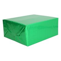 Holografisch inpakpapier/cadeaupapier groen metallic 70 x 150 cm   -