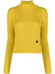 Patou pull Dolcevita nervuré - Jaune