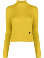 Patou pull Dolcevita nervuré - Jaune