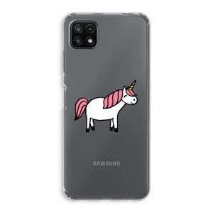 Eenhoorn: Samsung Galaxy A22 5G Transparant Hoesje