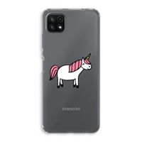 Eenhoorn: Samsung Galaxy A22 5G Transparant Hoesje