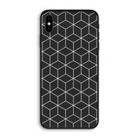 Zwart-witte kubussen: iPhone XS Max Biologisch afbreekbaar hoesje