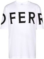 Ferragamo t-shirt en coton à logo imprimé - Blanc