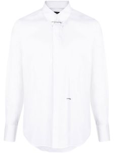 DSQUARED2 chemise boutonnée à détail de logo - Blanc