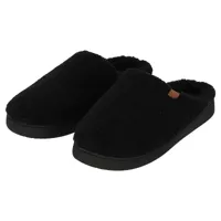Warme teddy heren slippers - Heren pantoffels met stevige zool - Wollen slippers