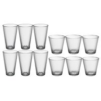 Set 12x stuks Benit-serie water/drink glazen 250 en 340 ml van glas - thumbnail