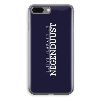 Blijve plakken in Negenduust: iPhone 8 Plus Transparant Hoesje