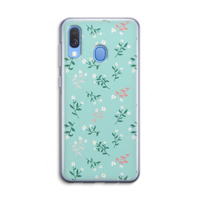 Small white flowers: Samsung Galaxy A40 Transparant Hoesje