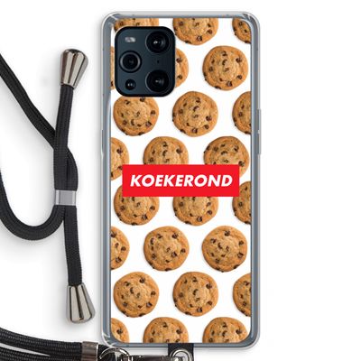 Koekerond: Oppo Find X3 Pro Transparant Hoesje met koord