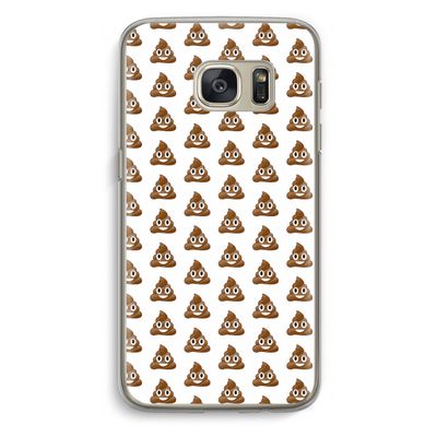 Poop emoji: Samsung Galaxy S7 Transparant Hoesje