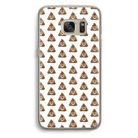 Poop emoji: Samsung Galaxy S7 Transparant Hoesje