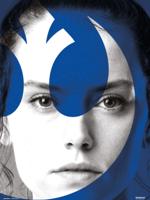 Kunstdruk Star Wars Episode IX Rey 30x40cm