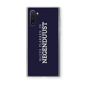 Blijve plakken in Negenduust: Samsung Galaxy Note 10 Transparant Hoesje