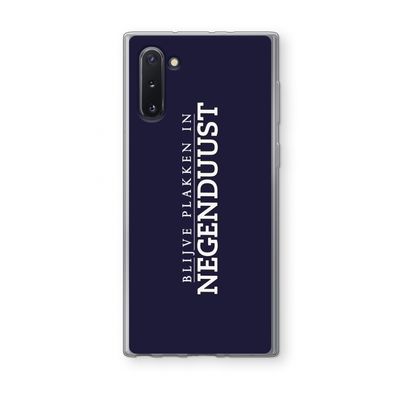 Blijve plakken in Negenduust: Samsung Galaxy Note 10 Transparant Hoesje