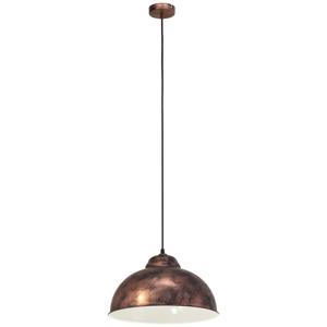 EGLO Vintage Truro 2 - Hanglamp - 1 Lichts - Ø370mm. - Koperkleurig