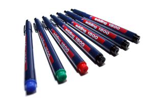 Edding 1800 profipen 0,1 4-180001002 Fineliner Rood 0.25 mm 1 stuk(s)