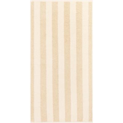 Cawö Cawo Pure Strepen Handdoek 50/100 beige