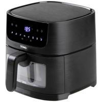 DOMO DO542FR Airfryer 4 l 1350 W Timerfunctie, Met display, Oververhittingsbeveiliging, Anti-aanbaklaag Zwart