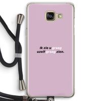 uzelf graag zien: Samsung Galaxy A5 (2016) Transparant Hoesje met koord