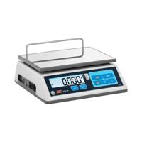 Tafelweegschaal - geijkt - 30 kg / 10 g - 23 x 30 cm - LCD