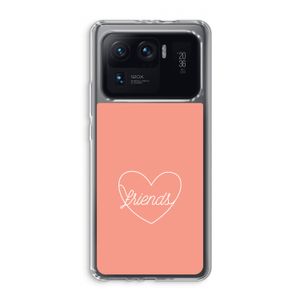 Friends heart: Xiaomi Mi 11 Ultra Transparant Hoesje