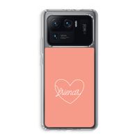 Friends heart: Xiaomi Mi 11 Ultra Transparant Hoesje