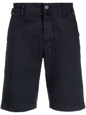 Jacob Cohën bermuda en coton à patch logo - Bleu