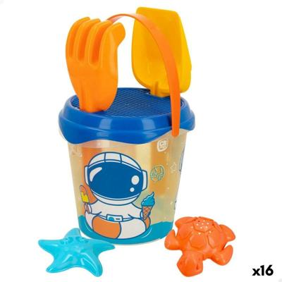 Strandspeelgoedset Colorbaby Ø 18 cm Polypropyleen (16 Stuks)