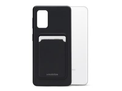 Mobilize Mobilize Rubber Gelly Card Case Samsung Galaxy A32 5G Matt Black