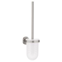 GROHE Essentials closetborstelgarnituur m. glazen inzet supersteel 40374DC1 - thumbnail