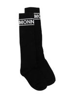 Monnalisa chaussettes à logo en intarsia - Noir - thumbnail