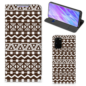 Samsung Galaxy S20 Plus Hoesje met Magneet Aztec Brown