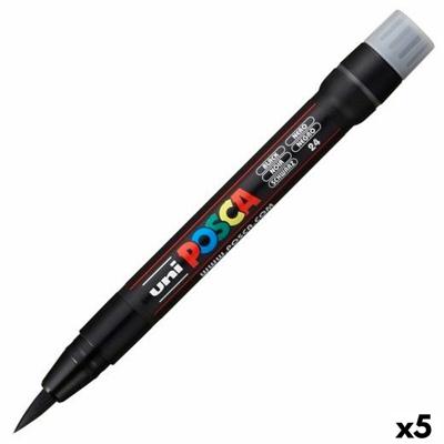 Markeerstiften POSCA PCF-350 Zwart (5 Stuks)