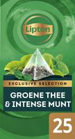 Thee Lipton Exclusive Groene thee Munt 25 piramidezakjes - thumbnail