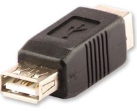 Lindy USB A/B USB B Zwart - thumbnail