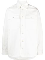 Jil Sander chemise en coton à manches longues - Blanc - thumbnail